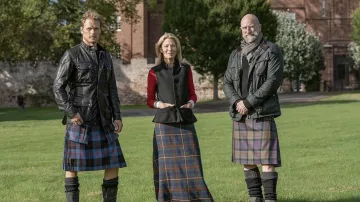 Plaid Tartan Kilt usado por Self (Graham McTavish) como se ve en Men in Kilts: A Roadtrip with Sam and Graham TV series outfits (Temporada 1 Episodio 7)