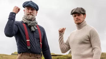 Gorra baker boy hat usada por Self (Graham McTavish) como se ve en Men in Kilts: A Roadtrip with Sam and Graham TV show outfits (Temporada 1 Episodio 6)