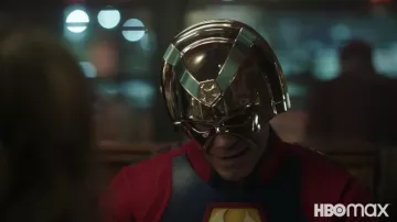 Silver Helmet worn by Peacemaker (John Cena) as seen in Peacemaker TV series outfits from season 1
