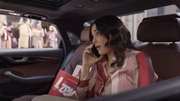 Lafayette 148 New York Eric Prism Blusa usada por Amy Kindelán (Natalie Martinez) como se ve en la serie de televisión Ordinary Joe (Temporada 1 Episodio 1)