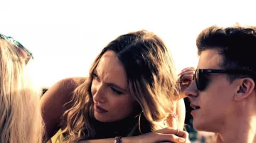 Retrosuperfuture sunglasses worn by Jake Riordan (Barrett Carnahan) as seen in One of Us Is Lying TV series outfits (S01E02)