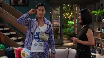 Nike Windrunner Wild Run Water Repellent Hooded Jacket worn by Jayden (Michael Hsu Rosen) as seen in Pretty Smart (S01E08)