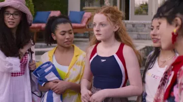 Speedo One Piece Swimsuit worn by Mallory Pike (Vivian Watson) as seen in The Baby-Sitters Club (S02E01)