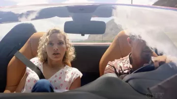 Rebecca Taylor Maui Fleur Dot Clip Top worn by Juliet Higgins (Perdita Weeks) as seen in Magnum P.I. TV series wardrobe (Season 4 Episode 2)