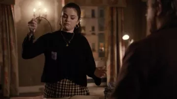 Mcq Alexander Mcqueen Plaid Midi Skirt worn by Mabel Mora (Selena Gomez) as seen in Only Murders in the Building Outfits (S01E09)