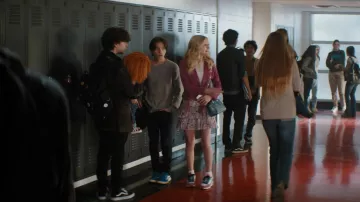 Vans Old Skool sneakers in black worn by Jake Wheeler (Zackary Arthur) as seen in Chucky TV show outfits (Season 1 Episode 1)