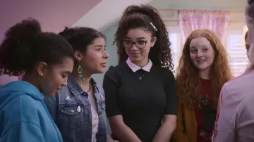 Ted Baker Olivinn Dress worn by Mary-Anne Spier (Malia Baker) as seen in The Baby-Sitters Club (S02E03)