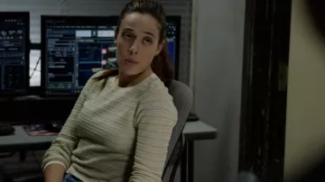 Veronica Beard Boise Sweater worn by Kim Burgess (Marina Squerciati) as seen in Chicago P.D. TV series wardrobe (Season 9 Episode 4)