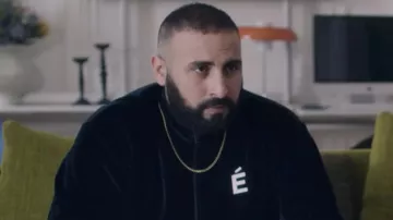 Études Studio Major Tracksuit in Velvet Navy worn by Youssef Benkikir (Oussama Kheddam) as seen in Family Business Tv series outfits (Season 3 Episode 1)