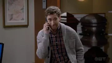 J. Crew Slim Stretch Secret Wash Cotton Poplin Shirt In Plaid worn by Drew Dunbar (Thomas Middleditch) as seen in B Positive (S02E01)