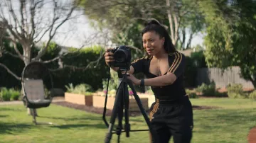 Adidas x Ivy Park Circular Knit Crop Top worn by Sherry (Shalita Grant) as seen in You TV series (Season 3 Episode 5)