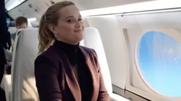 Veronica Beard Oria Dickey Jacket worn by Bradley Jackson (Reese Witherspoon) as seen in The Morning Show TV series outfits (S02E05)