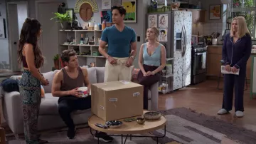 Nordstrom Lingerie Moonlight Pajamas in blue worn by Chelsea (Emily Osment) as seen in Pretty Smart TV series (S01E02)