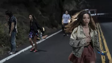 Leopard jacket worn by Ashley Moore as seen in I Know What You Did Last Summer TV series (Season 1 Episode 1)