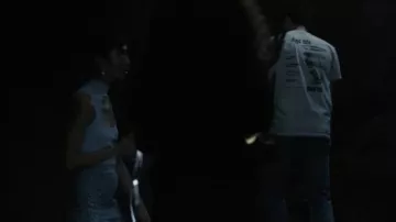 Dravus Life Goes On Cream T-Shirt worn by Dylan (Ezekiel Goodman) as seen in I Know What You Did Last Summer TV show wardrobe (S01E03)