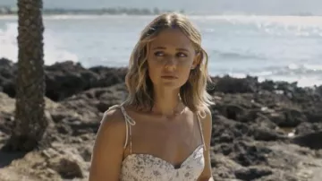 Wilfred Fable Dress in Espace/Graphite worn by Allison (Madison Iseman) as seen in I Know What You Did Last Summer Wardrobe (S01E04)