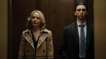 Hobbs London Fay wool blend wrap coat worn by Jan (Amy Ryan) as seen in Only Murders in the Building TV series outfits (S01E10)