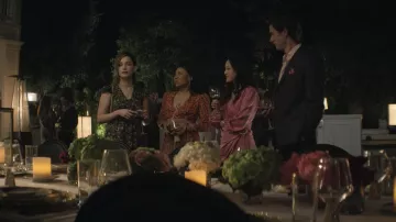 PatBO Margot Plunge Maxi Dress worn by Sherry (Shalita Grant) as seen in You wardrobe (S03E01)