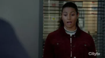 Theory Stripe Rib Pullover worn by Kylie Estevez (Katelynn Shennett) as seen in Chicago Fire TV show wardrobe (S10E05)