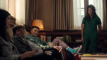 Vans multicolor sneakers worn by Scot Cavendish (Petrice Jones) as seen in Locke & Key TV show wardrobe (Season 2 Episode 2)