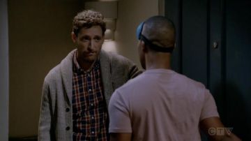 J.Crew Slim Stretch Secret Wash Cotton Poplin Shirt In Plaid worn by Drew Dunbar (Thomas Middleditch) as seen in B Positive TV series wardrobe (S02E02)