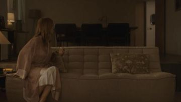 Victoria's Secret Long Printed robe in pink worn by Angela Black (Joanne Froggatt) as seen in Angela Black TV show outfits (S01E03)