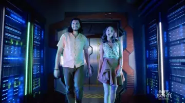 Joie Tadita Leopard Tank Top worn by Zari Tomaz (Tala Ashe) as seen in DC's Legends of Tomorrow TV show outfits (Season 7 Episode 3)