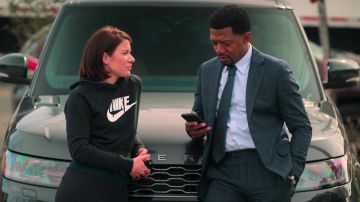 Nike black hoodie worn by Meg Bailey (Tessa Ferrer) as seen in Swagger TV series wardrobe (S01E02)