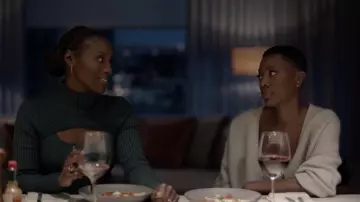 Jonathan Simkhai Miliana turtleneck sweater worn by Issa Dee (Issa Rae) as seen in Insecure (S05E02)
