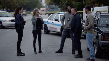 G Star Raw Slim Jacket worn by Hailey Upton (Tracy Spiridakos) as seen in Chicago P.D. TV show outfits (S09E07)