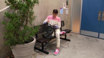 Vans pink sneakers worn by Miles Mendelson (Adrian Matthew Escalona) as seen in Head of the Class (S01E07)