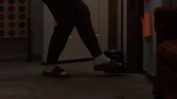 Gucci Original GG Slide Sandal worn by Brianna 'Professor Sex' (Eve) as seen in Queens Tv series outfits (S01E04)