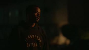 Fear of God Baseball Hoodie worn by Lawrence Walker (Jay Ellis) as seen in Insecure TV show wardrobe (Season 5 Episode 3)