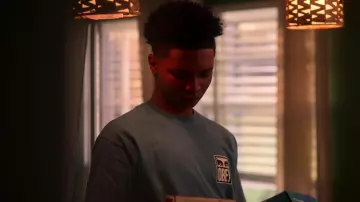 Obey Eyes Icon 2 T-shirt in blue worn by Jace Carson (Isaiah R. Hill) as seen in Swagger (Season 1 Episode 5)