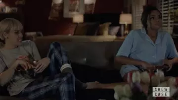 Eberjey Gisele Shortie PJ Set in blue worn by Sophie Moore (Meagan Tandy) as seen in Batwoman Tv series outfits (S03E05)