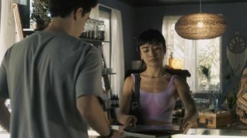 Free People The Essence Crop in Pink Combo worn by Margot (Brianne Tju) as seen in I Know What You Did Last Summer (S01E07)