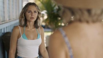 BP. Stripe Rib Crop Camisole worn by Lennon (Madison Iseman) as seen in I Know What You Did Last Summer (S01E07)
