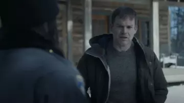 Bonobos Donegal Crewneck Sweater worn by Dexter Morgan (Michael C. Hall) as seen in Dexter: New Blood TV show outfits (S01E02)