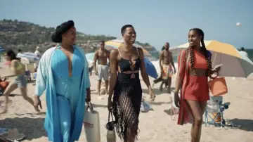 Rui Black Center Cut-Out Tank Top worn by Molly Carter (Yvonne Orji) as seen in Insecure TV series wardrobe (Season 5 Episode 4)