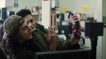 Camo Hat cap worn by Yule (Timothée Chalamet) as seen in Don't Look Up movie wardrobe