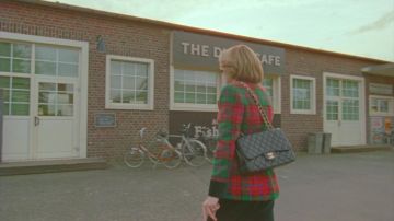 Chanel Quilted Leather handbag worn by Diana (Kristen Stewart) as seen in Spencer movie