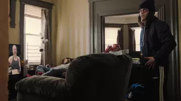 Adidas Track Pants in black worn by Jackie Justice (Halle Berry) as seen in Bruised movie outfits