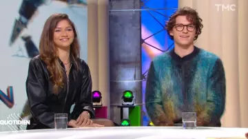 Le pull Berluti porté par Tom Holland dans l'émission Quotidien du 30 novembre 2021