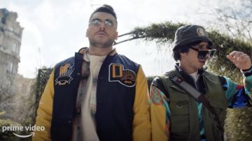 The DNWR jacket. by Zara worn by Thomas the Lama (Kev Adams) in the movie Haters