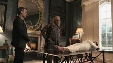 Pijama a rayas usado por Marlon Veidt (Travis Fimmel) como se ve en la película Zone 414