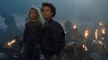 Le blouson en cuir porté par Ellen Ripley (Sigourney Weaver) dans le film Aliens, le retour