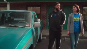 Swagger DMV Blue T-Shirt worn by Meg Bailey (Tessa Ferrer) in Swagger TV show (S01E04)