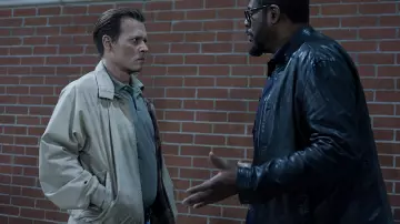 Harrington jacket worn by Russell Poole (Johnny Depp) as seen in City of Lies movie outfits