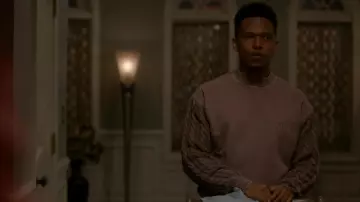 Kith Combo Knit Crewneck worn by Dru Tejada (Lovell Adams-Gray) as seen in Power Book II: Ghost TV series outfits (Season 2 Episode 4)