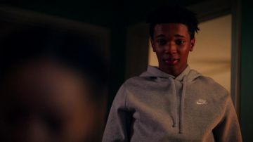 Nike Grey Hoodie worn by Jace Carson (Isaiah R. Hill) as seen in Swagger TV series wardrobe (Season 1 Episode 8)